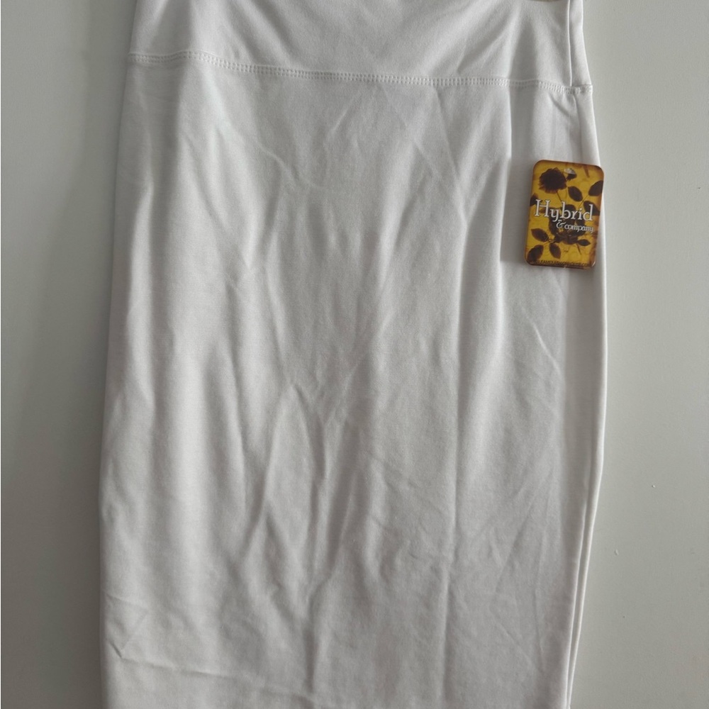 Hybrid & Company Women's Classic White Pencil Skirt